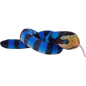Wild Republic Snakes Eco Yellow Lipped, Stuffed Animal, 54 Inches, Plush Toy, Fill is Spun Recycled Water Bottles, Eco Friendly