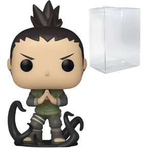 POP Naruto Shippuden - Shikamaru Nara Funko Pop! Vinyl Figure (Bundled with Compatible Pop Box Protector Case) Multicolored 3.75 inches