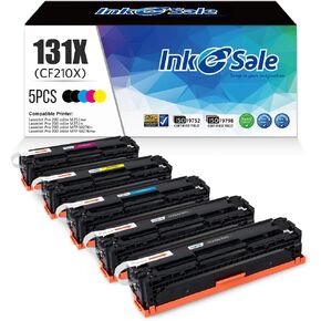 INK E-SALE 5PK Remanufactured Toner Cartridge Replacement for HP 131A 131X CF210A CF210X CF211A CF212A CF213A Toner High Yield Set for HP LaserJet Pro 200 M251n M251nw M251 MFP M276nw M276n Printer