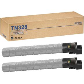 TN328K Toner Cartridge, 2 Pack Black Konica TN328 AV8150 Compatible with Konica Minolta Bizhub C450i C550i C650i Printer