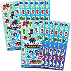 Disney PJ Masks Party Favors for Boys & Girls Bundle ~ 12 Pack PJ Masks Sticker Sheets for Kids Birthday Party Goodie Bags | PJ Masks Party Supplies