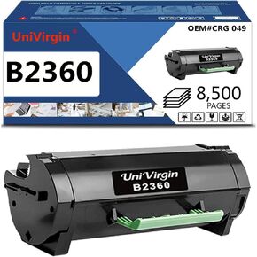1 Pack Compatible B2360 B2360DN Toner Cartridge High Yield Replacement for Dell B2360DN Toner for use in Dell B2360dn B2360d B3460dn B3465dnf B3465dn Printers, 8,500 Pages (1 Pack ,Black)