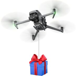 (3 في 1) معدات الهبوط FLYDrone Mavic 3 Pro مع نظام Airdrop، جهاز تحرير الحمولة/التوصيل/النقل لـ DJI Mavic 3 Classic/Mavic 3/Mavic 3 pro ملحقات أضواء أرجل الهبوط