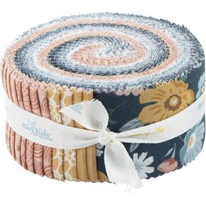 Dani Mogstad Live, Love, Glamp Rolie Polie 40 2.5-inch Strips Jelly Roll Riley Blake RP-13500-40