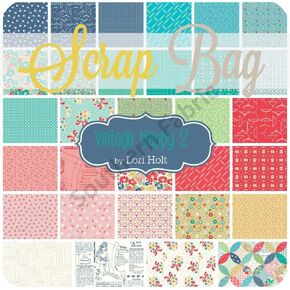 Vintage Happy 2 Scrap Bag (Approx 2 Yards) by Lori Holt for Riley Blake DIY Quilt Fabric