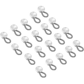 Button Expanders, Waist Extend Buttons, 20Pcs Flexible Spring Waist Extending Buttons Collar Expanders for Shirt Collar