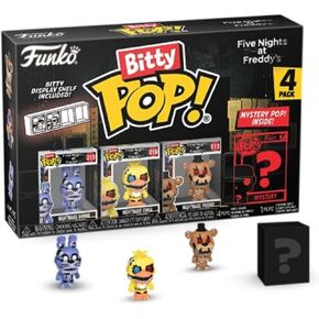 Funko Bitty Pop!: Five Nights at Freddy's Mini Collectible Toys 4-Pack - Nightmare Bonnie, Nightmare Chica, Nightmare Freddy & Mystery Chase Figure (Styles May Vary)