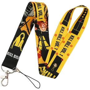 Kill Bill Vol 1 The Bride Quentin Tarantino Uma Thurman Film Movie 17.7" Neck Lanyard Keychain Holder ID Badge Mobile Phone Pin Strap by Pinstant