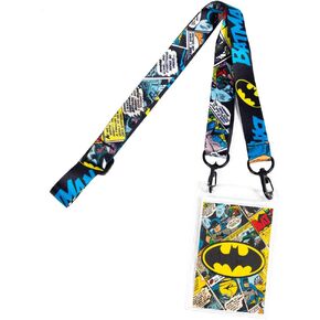 Batman Mask Lanyard Printed Mask Holder