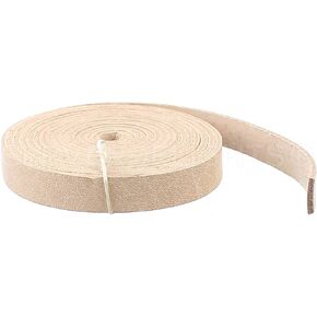 CleverDelights 1/2" Leather Strap - Natural Color - 7 Feet - 13mm Genuine Leather Strip