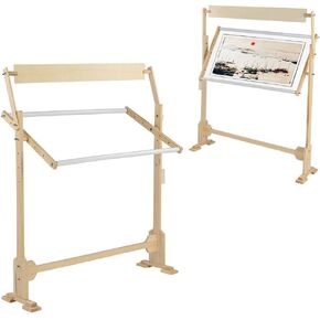 Embroidery Stand,Pillowcase Embroidery Frame Portable Embroidery Frame Easy To Install Adjustable Wood Cross Stitch Frame Stand ,Standing Cross Stitch Frame For Art Craft Sewing And Hanging
