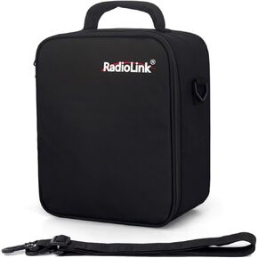 Radiolink EVA Carrying Case with Shoulder Strap and RC8X Form Interior, Portable Waterproof Bag RC8X Radio RC Transmitter and Accessories, Black, 11.5''*8.66''*6.91''