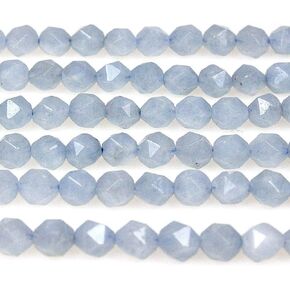 MJDCB Best Sellers Natural Stone Beads Faceted Polygon Green Tiger Eye Crystal Energy Stone Healing Power for Jewelry Making(8mm)