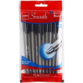 CELLO SMOOTH STICK PEN, BLACK 10 UNITS ( get from the title USD1.25 per pack)