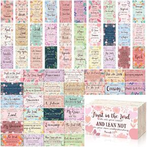 Estune 480 Pcs Bible Verse Cards With Full Scripture Bulk Mini Prayer Cards For Women And Men With Assorted Motivational Inspirational Quote Bulk For Friend Religious Christian Gift(Bright Style)