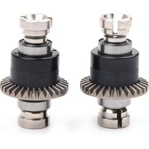 Assembled Differential 30T 0.8Mod RC Full Metal Diff Metal Differential Assembled for ARRMA 1/18 Granite Typhon GROM 1/14 Mojave GROM 1/12 Losi RC Cars (Black)