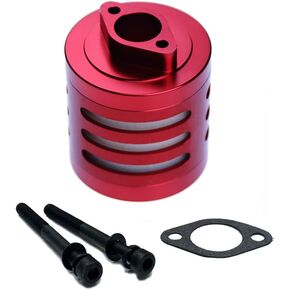 Aluminum Air Filter Set for 1/5 RC Hpi Baja Rovan King Motor 5B 5T 5SC FG GoPed (Silver-Aluminum) TOP Speed RC World