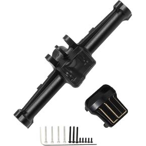 Axle Housing Diff Cover Upgrade Parts for 1/18 TRX4M,CNC Aluminum Rear Axle Housing with Black Brass Diff Cover Hops up