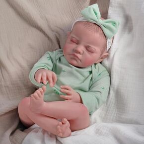 Reborn Baby Dolls, 18 Inch Lifelike Realistic Newborn Baby Doll That Look Real,Christmas/Birthday Baby Doll Gift for Kids Age 3 +