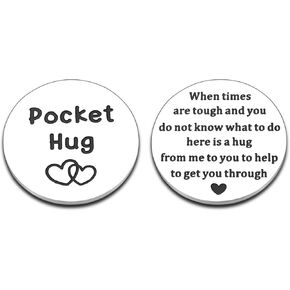 Pocket Hug Token - Inspirational Graduation Gifts for Him, Her & Teen Boys/Girls - Back to School, Birthday & Ideas