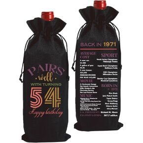 Funny 21st Birthday Gifts for Her Him Birthday Gifts for 21 Year Old Women Men Wine Bag Happy Anniversary 21st Birthday Party Supplies Decorations for Her Him Son Friends Wine Bags