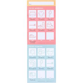 Chore Chart for Kids | 60 Colorful Notes (2 Month Supply) | 3" x 8.66" | Magnetic Back | Behavior Reward Chart | Checklist Memo Board | Responsibility Chart/Daily Planner for Kids