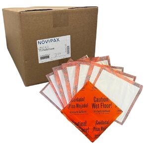 SpillGuard - Instant Hazard Identification and Fluid Containment - Traps Fluid & Marks Slipping Hazard Areas, Safety, Water & Liquid Absorbing Pad/Mats, 400 Individual SpillGuards, Single Case