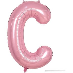 Light Pink 2 Balloon, 40 Inch Large Pastel Pink Foil Helium Number Balloons 0-9 for Girls Women, Jumbo Giant Self Inflating Mylar Pearl Pink Number 2 Balloon for 2nd Princess Birthday Party Decoration