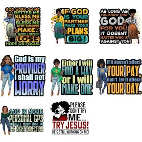 14Pcs Black Women Letters Iron On Decals Thermal Transfer Stickers for Clothing Heat Press Decoration Appliqued in Kuwait