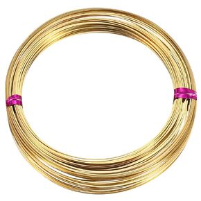 PATIKIL 26Gauge/0.4mm 49.21 Feet Brass Square Wire, Half Hard Bendable Brass Coil Wire for Jewelry Making DIY Earring Wrapping Art Crafts Decoration, Brass