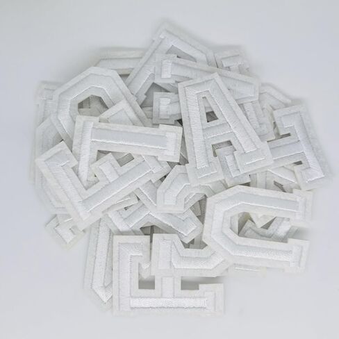 52 Pcs letter patches, Iron on Patches for Hats Clothes Bags Backpacks Jeans Repair. (orange) in Kuwait