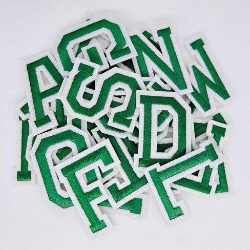 52 Pcs letter patches, Iron on Patches for Hats Clothes Bags Backpacks Jeans Repair. (orange) in Kuwait