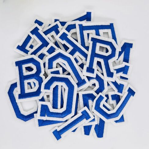 52 Pcs letter patches, Iron on Patches for Hats Clothes Bags Backpacks Jeans Repair. (orange) in Kuwait