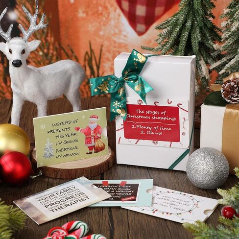 48 Pcs Funny Christmas Appreciation Gift Card Holder Bulk Christmas Money and Gift Card Sleeve Funny End of Year Gifts for Christmas Winter Holiday Teacher Office Employee in Saudi Arabia