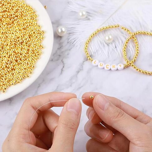 SEMATA 750 قطعة خرز للأساور صنع عدة DIY حبات اللؤلؤ لصنع المجوهرات عدة للبالغين سحر للأساور سلسلة خرز كريستالي للأساور صنع عدة مستلزمات صناعة المجوهرات in Saudi Arabia