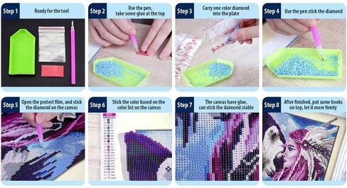 مجموعة طلاء ألماس 5D DIY، مستلزمات حرفية فنية من حجر الراين المرصعة بالنجوم والسماء المرصعة بالألماس بالكامل لتزيين جدران المنزل - يسوع الديني 11.8 × 11.8 بوصة in Saudi Arabia