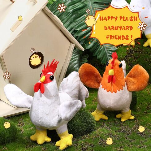 Kasyat 6 Pieces Mini Plush Furry Farm Animal Toys Soft Horse Pig Cattle Rabbit Dog Sheep Doll Stuffed Plush Farm Animals for Christmas Stocking Stuffers Birthday Party Decoration(Animals) in Kuwait