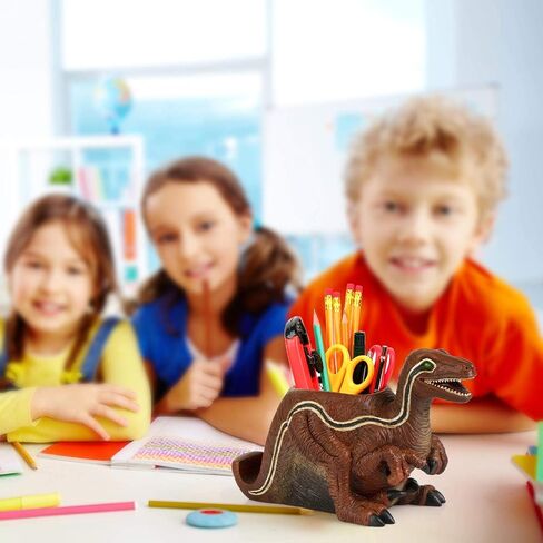 Pen Pencil Holder with Phone Stand, Resin elephant Shaped Pen Container Cell Phone Stand Carving Brush Scissor Holder Desk Organizer Decoration for Office Desk Home Decorative, NOW0025 in Saudi Arabia