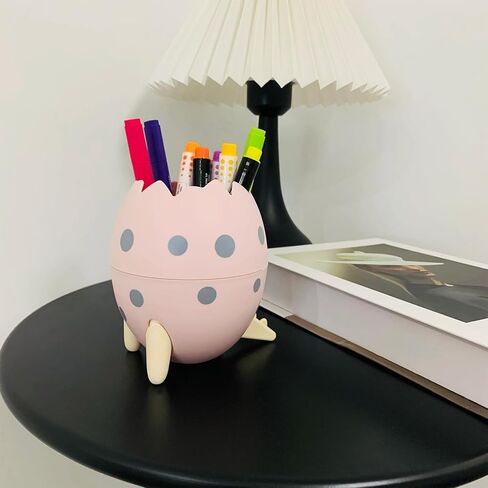 حامل أقلام على شكل بيضة ديناصور لمقلمة المكتب وملحقات سطح المكتب ومنظم تخزين المنزل والمكتب والفصول الدراسية (أخضر) in Kuwait