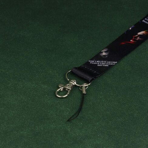 N&P The Joker Print Lanyard Key Chain حزام الرقبة لمحبي الأفلام، حامل شارة الهوية، الهاتف الخلوي، وحزام الرقبة الساحر (The Joker-LY) in Kuwait
