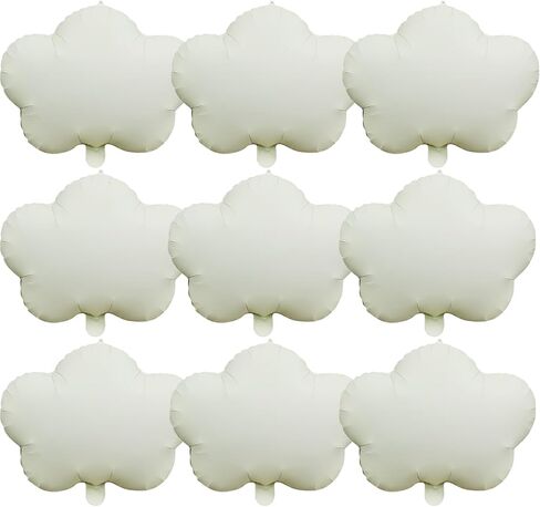 White Cloud Foil Balloons 10 Pcs Cloud Balloons For Birthday Party Baby Shower Wedding Bridal Shower Blue White Themed Party Decorations Supplies in Kuwait