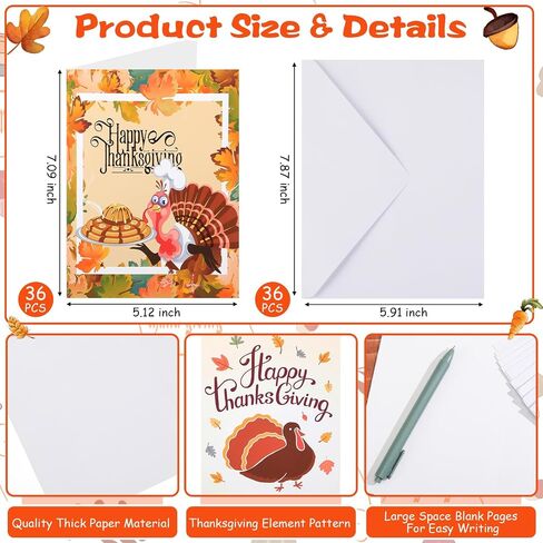 Yeaqee 72 Pcs Greeting Cards Set Includes 36 Pcs Holiday Card Holiday Cards Assortment 36 Pcs Envelopes for Office Home African, 6 Designs(African) in Saudi Arabia