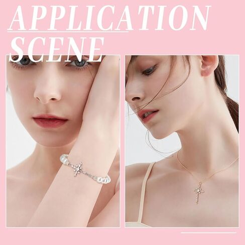 Beebeecraft 1 Box Cubic Zirconia Cross Charms Gold Plated Religious Crucifix Charms for Jewelry Making Necklace Bracelet DIY Crafts in Saudi Arabia