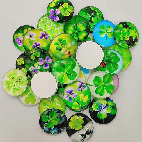 100 قطعة 25 مللي متر يتوهج في الظلام زجاج كبوشن مطبوعة زجاج قبة كبوشن للحرف اليدوية صنع المجوهرات لتقوم بها بنفسك in Kuwait