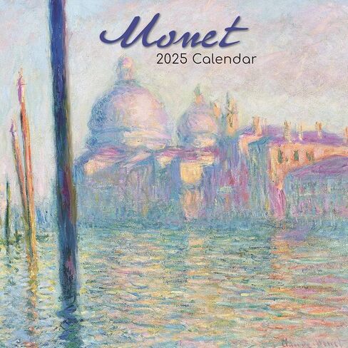 تقويم حائط مربع 2025 من The Gifted Stationary، مونيه، تقويم معلق للفنون والتحف لمدة 16 شهرًا مع 180 ملصق تذكير، مخطط شهر للمنزل، أو المساحات الإبداعية، 12 × 12 بوصة in Saudi Arabia