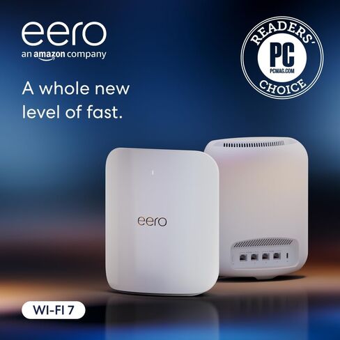 Amazon eero Max 7 mesh wifi router (newest model) - Supports internet plans up to 10 Gbps, Coverage up to 2,500 sq. ft., Connect 250+ devices, 1-pack in Saudi Arabia