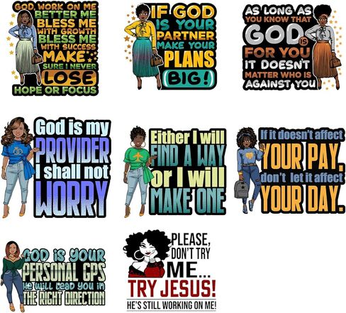 14Pcs Black Women Letters Iron On Decals Thermal Transfer Stickers for Clothing Heat Press Decoration Appliqued in Kuwait