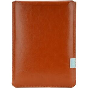 13" Laptop Sleeve Compatible with MacBook Pro/Air m1/m2,(2018/2019/2020/2021/2022), Leather case is Compatible with Samsung/Lenovo/HP/ASUS/Dell and Other 13-inch laptops (Light Brown)