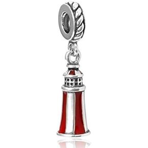 Dangle Princess Lighthouse Tower Charm Bead for Charms Bracelets