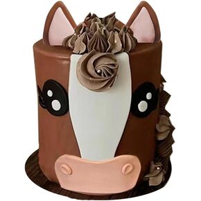 Horse Cake Topper Big Horse Face Cake Topper for 2 to 7 Inch High Cake